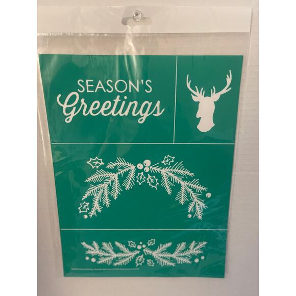 NWT Chalk Couture 8.5 x 11  “Season's Greetings"  Transfer - Picture 1 of 5